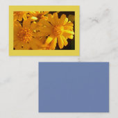 Hellgelbe Sonnenblumen blühen Visitenkarte (Vorne/Hinten)