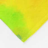Hellgelbe Sonnenblumen Fleecedecke (Ecke)