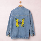Hellgelbe Sonnenblumenschmetterling-Blume Jeansjacke (Hangar)