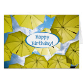 Hellgelbe Sonnenschirme (Vorderseite (Horizontal))