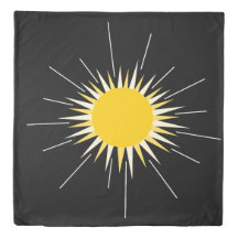 Hellgelbe strahlende Sonne