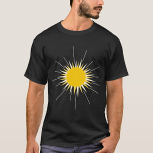 hellgelbe strahlende Sonne T-Shirt