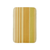 Hellgelbe Streifen Badematte (Vorderseite Vertikal)