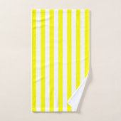 Hellgelbe Streifen Badhandtuch Set (Handtuch)