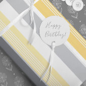 Hellgelbe Streifen Geschenkpapier