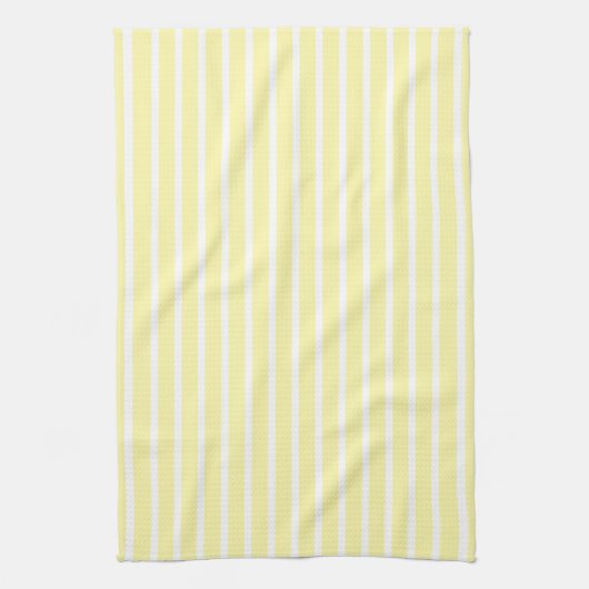 Hellgelbe Streifen Geschirrtuch (Vertikal)