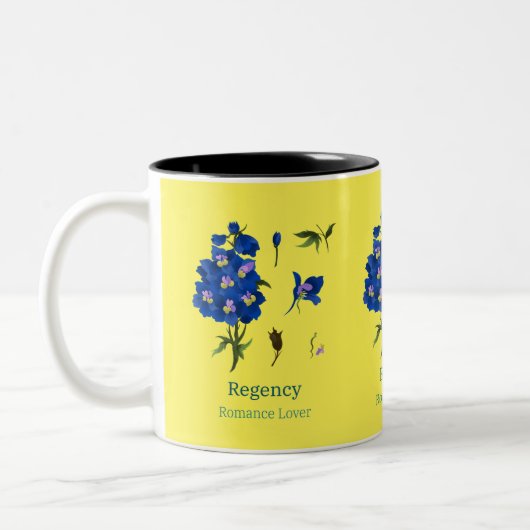 Hellgelbe Tasse bluebonnets Regency Romance (Links)