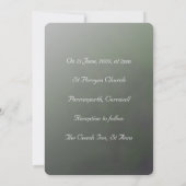 Hellgelbe Tulip-Blume Hochzeit Einladung (Rückseite)