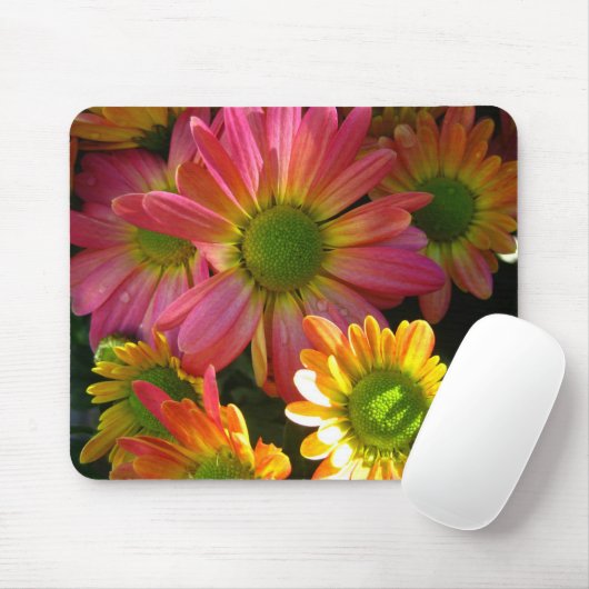 Hellgelbe und rosa Mäuse in Regenmäuse Pad Mousepad (Mit Mouse)