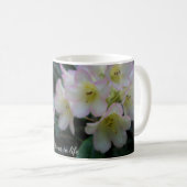 Hellgelbe und rosa Rhododendron Blume Tasse (VorderseiteRechts)