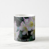 Hellgelbe und rosa Rhododendron Blume Tasse (Mittel)