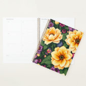 Hellgelbe und violette Blumen farbenfrohe Blumen Planer (Anzeige)
