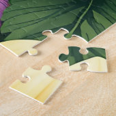 Hellgelbe und violette Blumen farbenfrohe Blumen Puzzle (Seite)