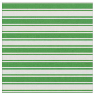 Hellgelbe und waldgrüne Linien Stoff
