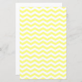 Hellgelbe und weiße Farbtöne Zigzag Zickzack Muste (Vorne/Hinten)