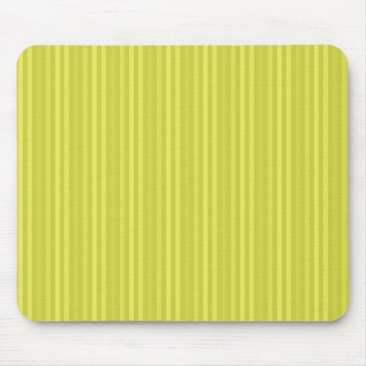 Hellgelbe vertikale Streifen Mousepad (Vorne)