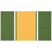 Hellgelbe, weiße Wälder, grüne Streifen Tischdecke (Vorderseite (Horizontal))