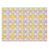 Hellgelbe Zitronen, Orangensonne, Sommerpfeifen Tischdecke (Vorderseite (Horizontal))
