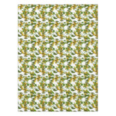 Hellgelbe Zitronen und grüne Blätter Tischdecke (Vorderseite)