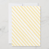 Hellgelbe Zitronenpresse Brautparty Einladung (Rückseite)