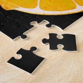 hellgelbe Zitronenscheibe Puzzle (Seite)