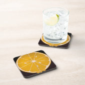 hellgelbe Zitronenscheibe Untersetzer (Rechte Seite)