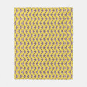 Hellgelber Engelfisch Fleecedecke (Vorderseite)