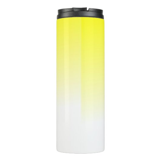 Hellgelber Fox-Lehrer-Geschenk Thermosbecher (Rückseite)