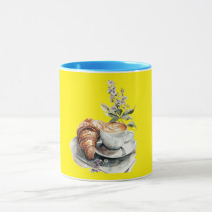 Hellgelber Kaffee-Tasse Tasse
