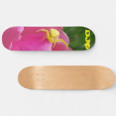 Hellgelber Krabbenschwingel Rosa Blume-Initialen Skateboard (Horizontal)