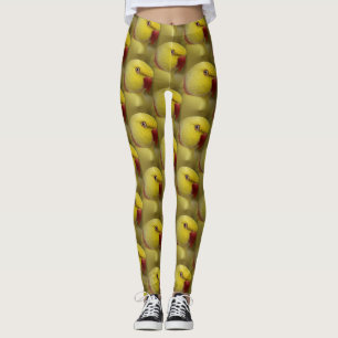 Hellgelber Lutino Indischer Ringackparrot Leggings