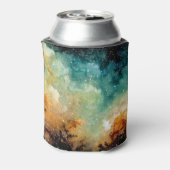 Hellgelber Nebel, dunkler Aquarell. Dosenkühler (Kanne Rückseite)