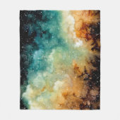 Hellgelber Nebel, dunkler Aquarell. Fleecedecke (Vorderseite)