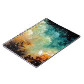 Hellgelber Nebel, dunkler Aquarell. Notizblock (Linke Seite)