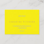Hellgelber Nebel und Gold Visitenkarte (Rückseite)