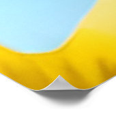 Hellgelber Songbird auf einem Zweig Poster (Ecke)