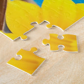 Hellgelber Songbird auf einem Zweig Puzzle (Seite)