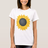 Hellgelber Sonnenblumen-T - Shirt (Vorderseite)