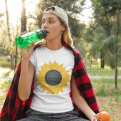 Hellgelber Sonnenblumen-T - Shirt