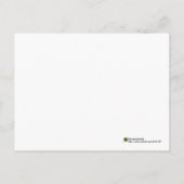 Hellgelber Spiky Dahlia Foto Denken Sie an Sie Postkarte (Rückseite)