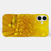 Hellgelber Spiky Dahlia Nah-up Fotografie Case-Mate iPhone Hülle (Rückseite (Horizontal))