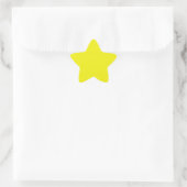 Hellgelber Star-Aufkleber Stern-Aufkleber (Tasche)