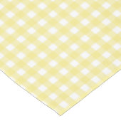Hellgelber und weißer Gingham Tischdecke (Schrägansicht)
