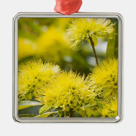Hellgelber Viehbaum Ornament Aus Metall (Vorne)