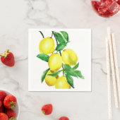 hellgelber Zitrone Serviette (Beispiel)