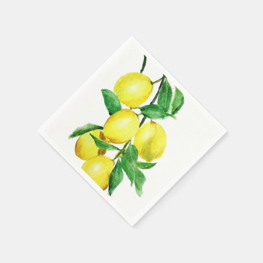hellgelber Zitrone Serviette (Ecke)