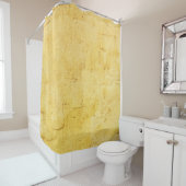 hellgelbes abstrakt strukturiertes Gips an der Wan Duschvorhang (Beispiel)
