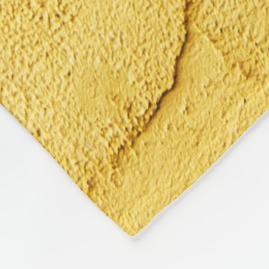 hellgelbes abstrakt strukturiertes Gips an der Wan Fleecedecke (Ecke)