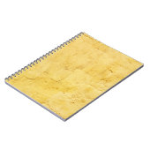 hellgelbes abstrakt strukturiertes Gips an der Wan Notizblock (Linke Seite)