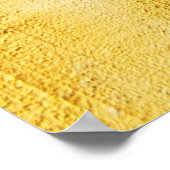 hellgelbes abstrakt strukturiertes Gips an der Wan Poster (Ecke)
